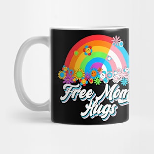 Free Mom Hugs Proud Mom Rainbow Lgbt Lesbian Gay Trans Pride Mug